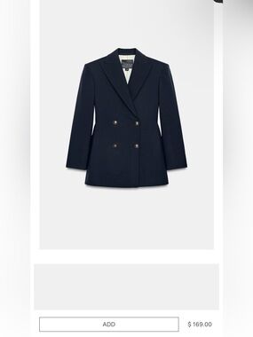 ZW COLLECTION FITTED BUTTONED BLAZER